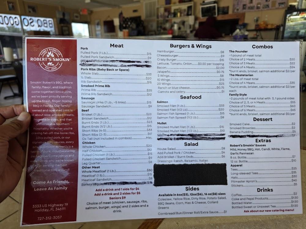 Roberts Smokin BBQ 2 Menu image 1